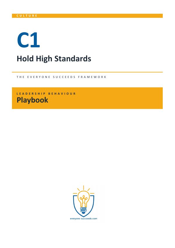 C1 Hold High Standards Playbook cover