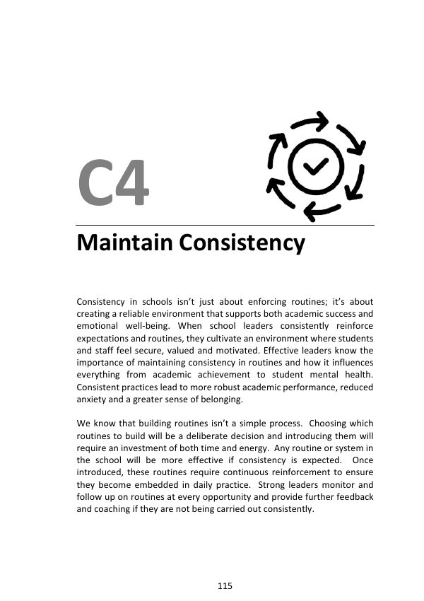 C4 Maintain Consistency: first page of the book chapter