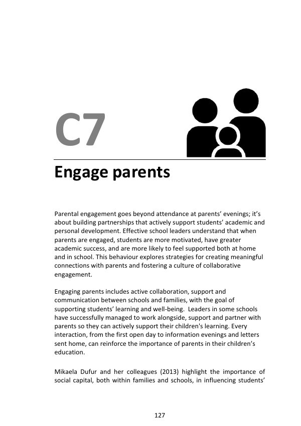 C7 Engage Parents: first page of the book chapter