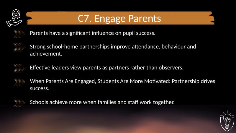 C7 Engage Parents: PowerPoint slide