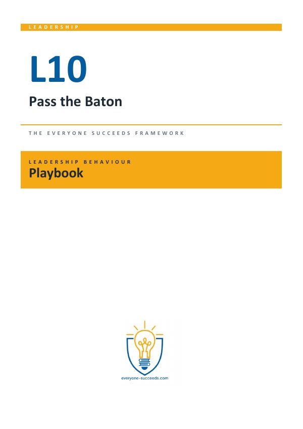L10 Pass the Baton Playbook cover