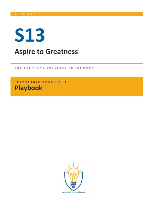 S13 Aspire to Greatness Playbook cover