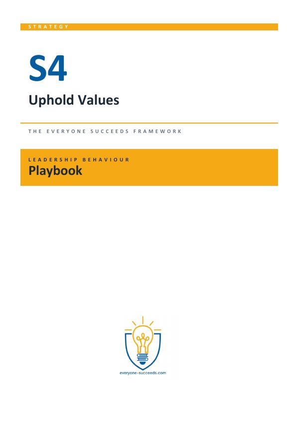 S4 Uphold Values Playbook cover