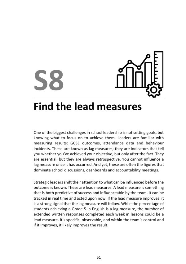 S8 Find the Lead Measures: first page of the book chapter