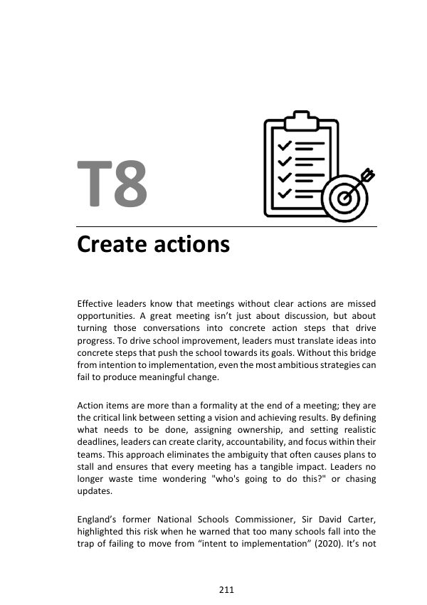 T8 Create Actions: first page of the book chapter